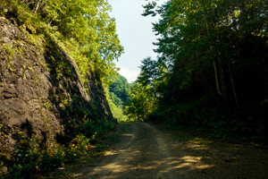 岩山の道