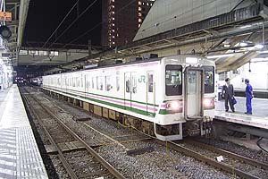 高崎　2両編成の普通電車　これは横川行きだが上越線水上行きも同じ内容