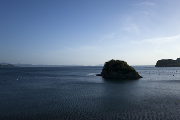 津島→宇和島の県道37方面の島影を遠望　RICOH GR�U GR18.3mm1:2.8
